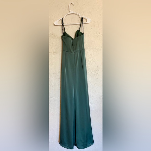 Anne matte Eucalyptus Green bridesmaid dress - Picture 2 of 2